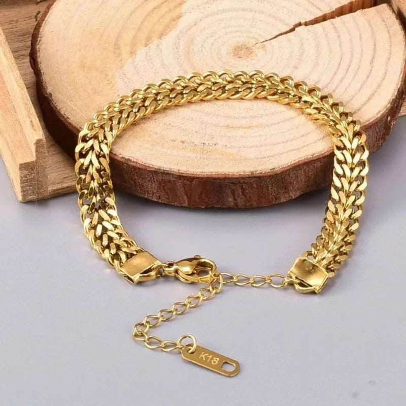 Mesh Golden Chain Bracelet
