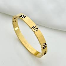Tory Inspired Gold Facetted Handcuff
