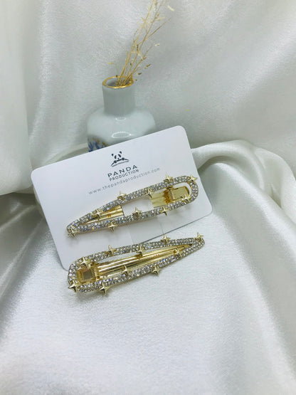 Rhinestone Star Hair Clips