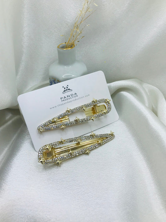 Rhinestone Star Hair Clips
