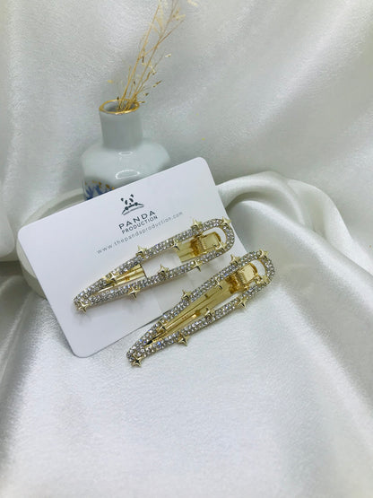 Rhinestone Star Hair Clips