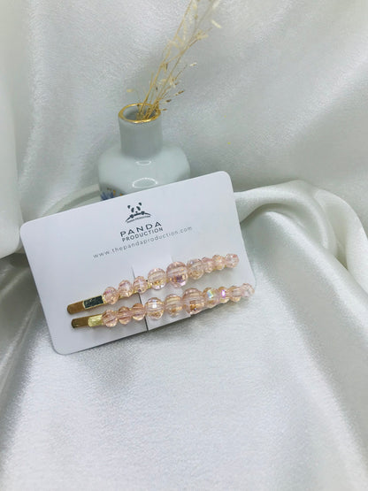 Beaded Hair Clips