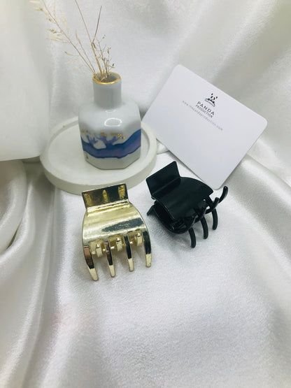Gold and Black Hair Claw Set
