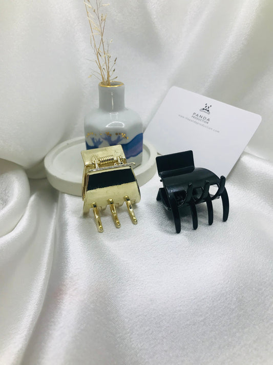 Gold and Black Hair Claw Set