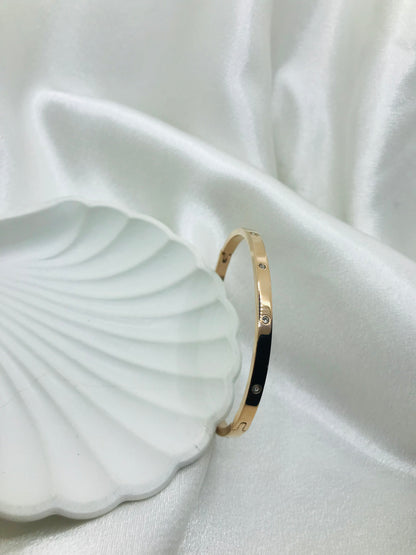 Rose Gold Diamond Cuff Bracelet