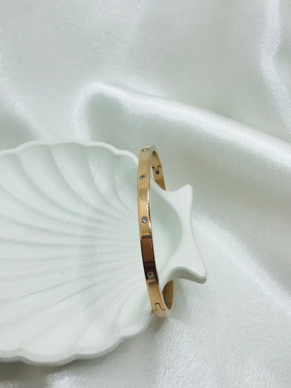 Rose Gold Diamond Cuff Bracelet
