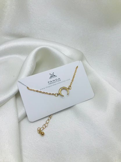 Gold Moon Charm Bracelet