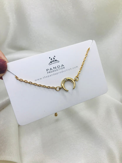 Gold Moon Charm Bracelet