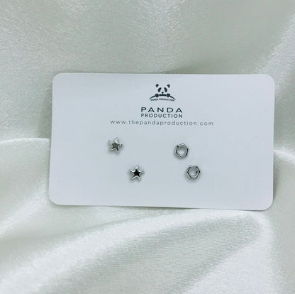 Star Circle Ear-stud