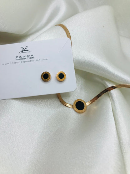 Pendant Set with Black Accents