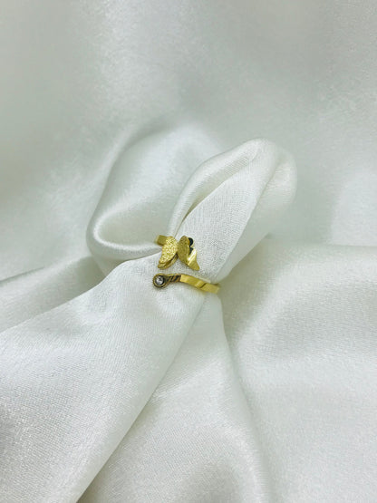 Zircon Butterfly Rings