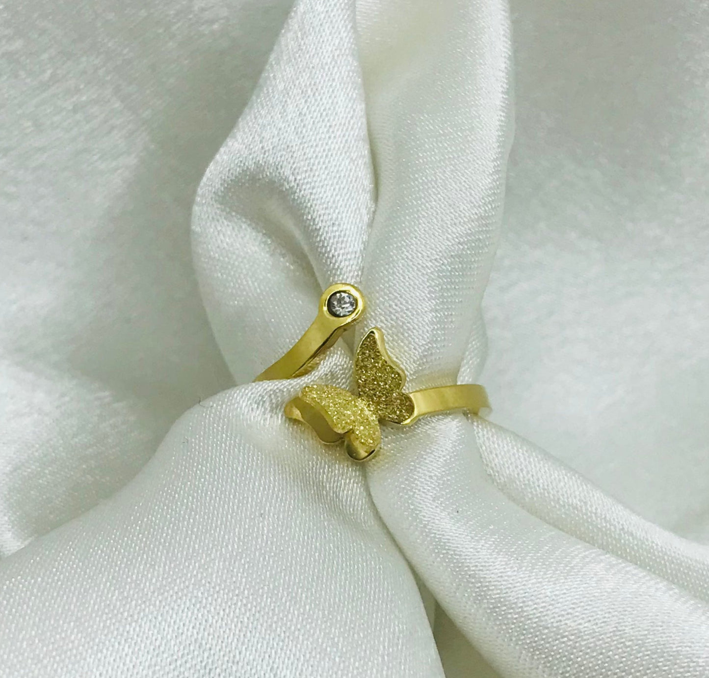 Zircon Butterfly Rings