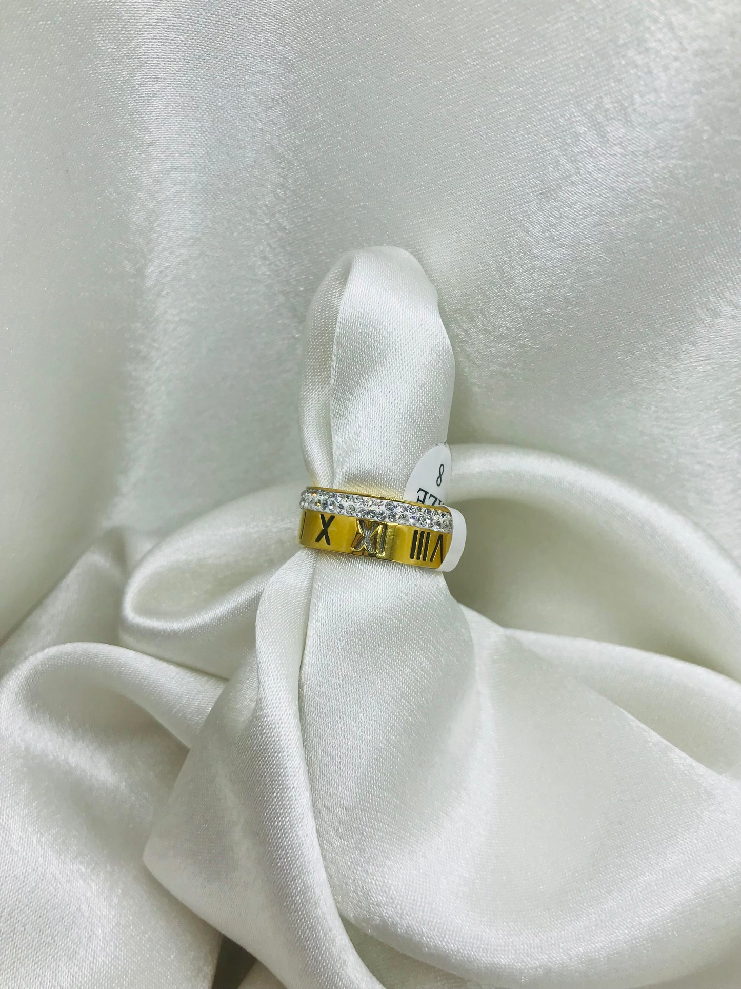 Trendy Roman Numeral Gold Ring