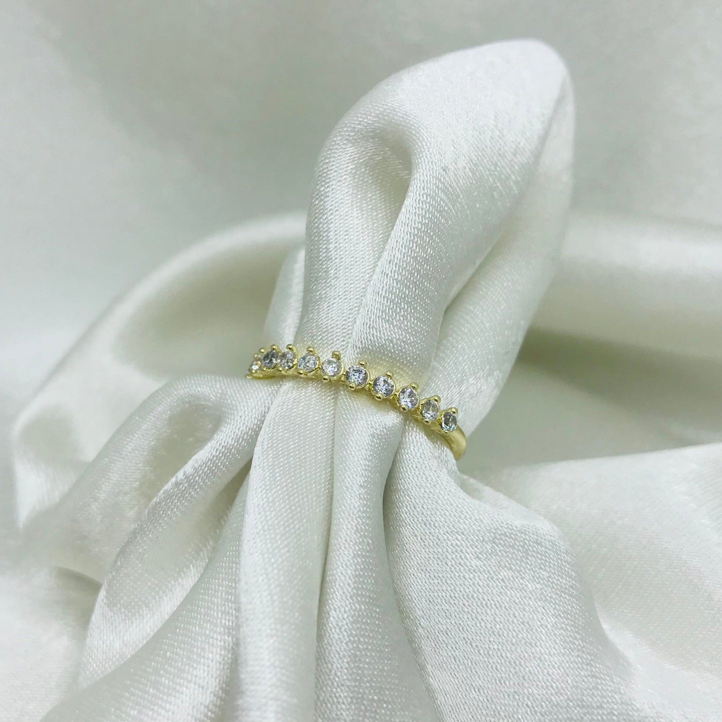 Vermeil Princess Cut Cubic Zirconia