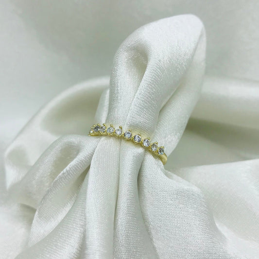 Vermeil Princess Cut Cubic Zirconia