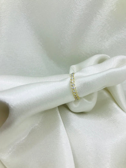 Vermeil Princess Cut Cubic Zirconia