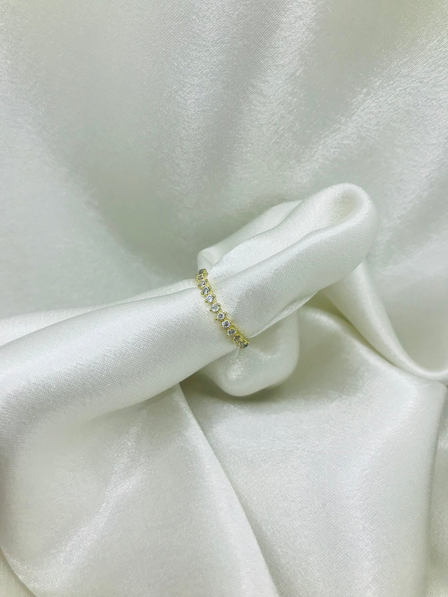 Vermeil Princess Cut Cubic Zirconia