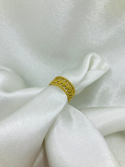 Vintage Open Leaf Ring