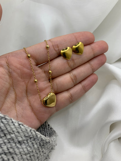Elegant Heart pendent set