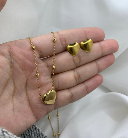 Elegant Heart pendent set