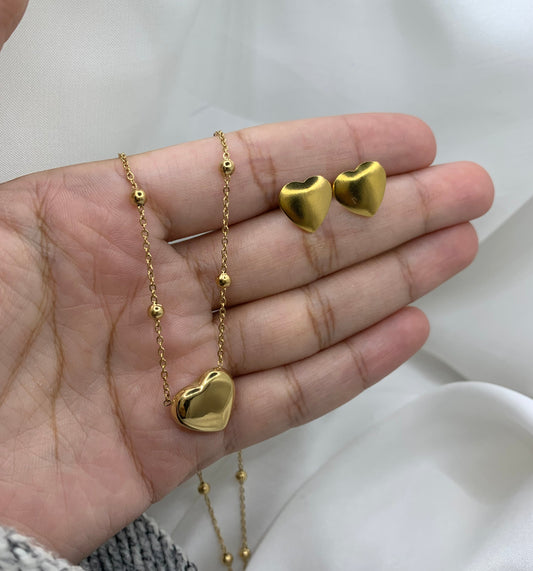 Elegant Heart pendent set