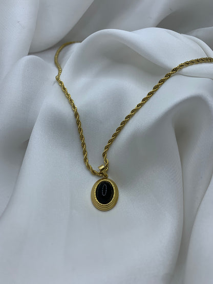 Stone Snake Chain Pendent