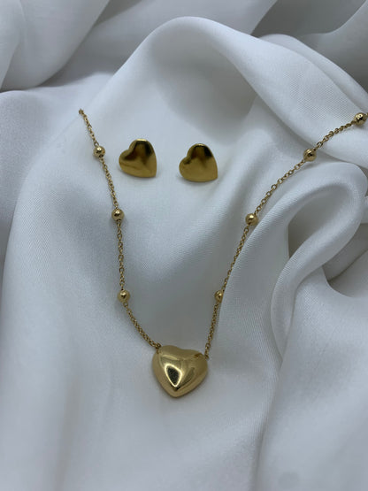 Elegant Heart pendent set