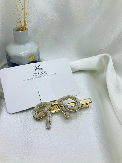 Pearl Bow Hairpin