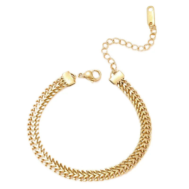 Mesh Golden Chain Bracelet