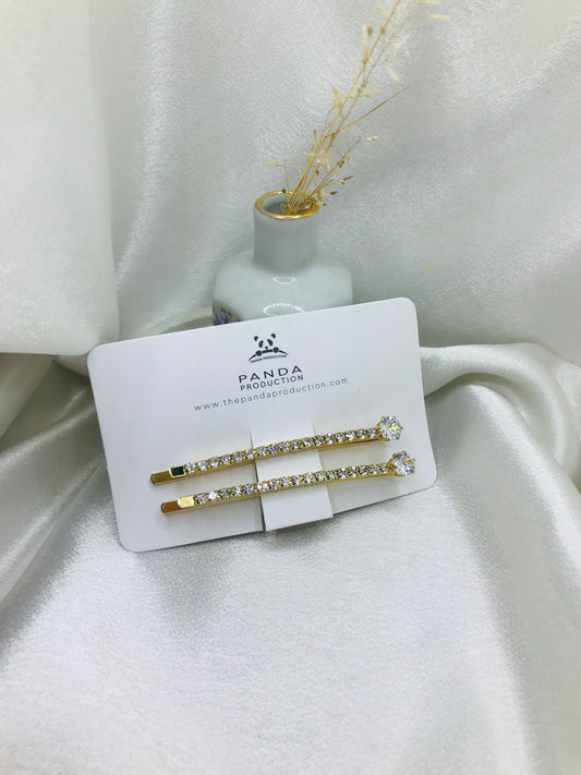Minimalist Rhinestone Hairpins