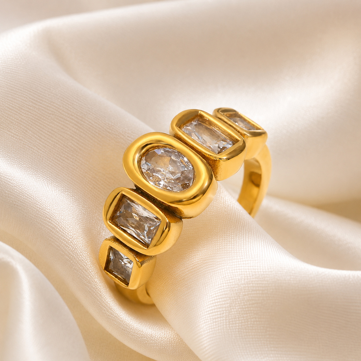 Aurora Crystal Statement Ring