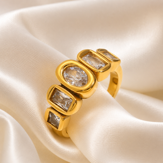 Aurora Crystal Statement Ring