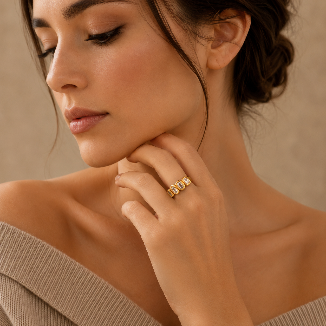 Aurora Crystal Statement Ring