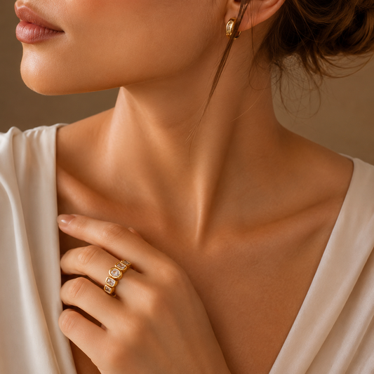 Aurora Crystal Statement Ring