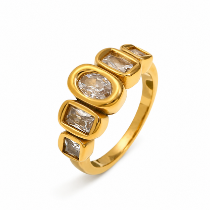 Aurora Crystal Statement Ring
