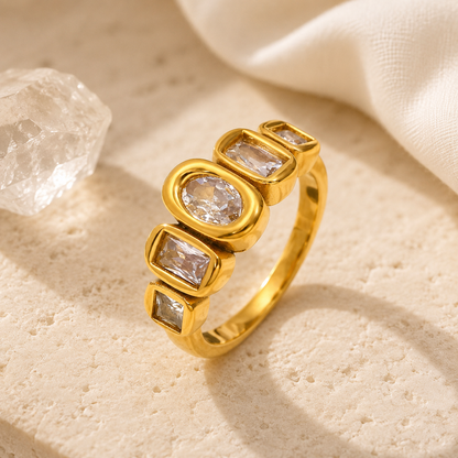 Aurora Crystal Statement Ring