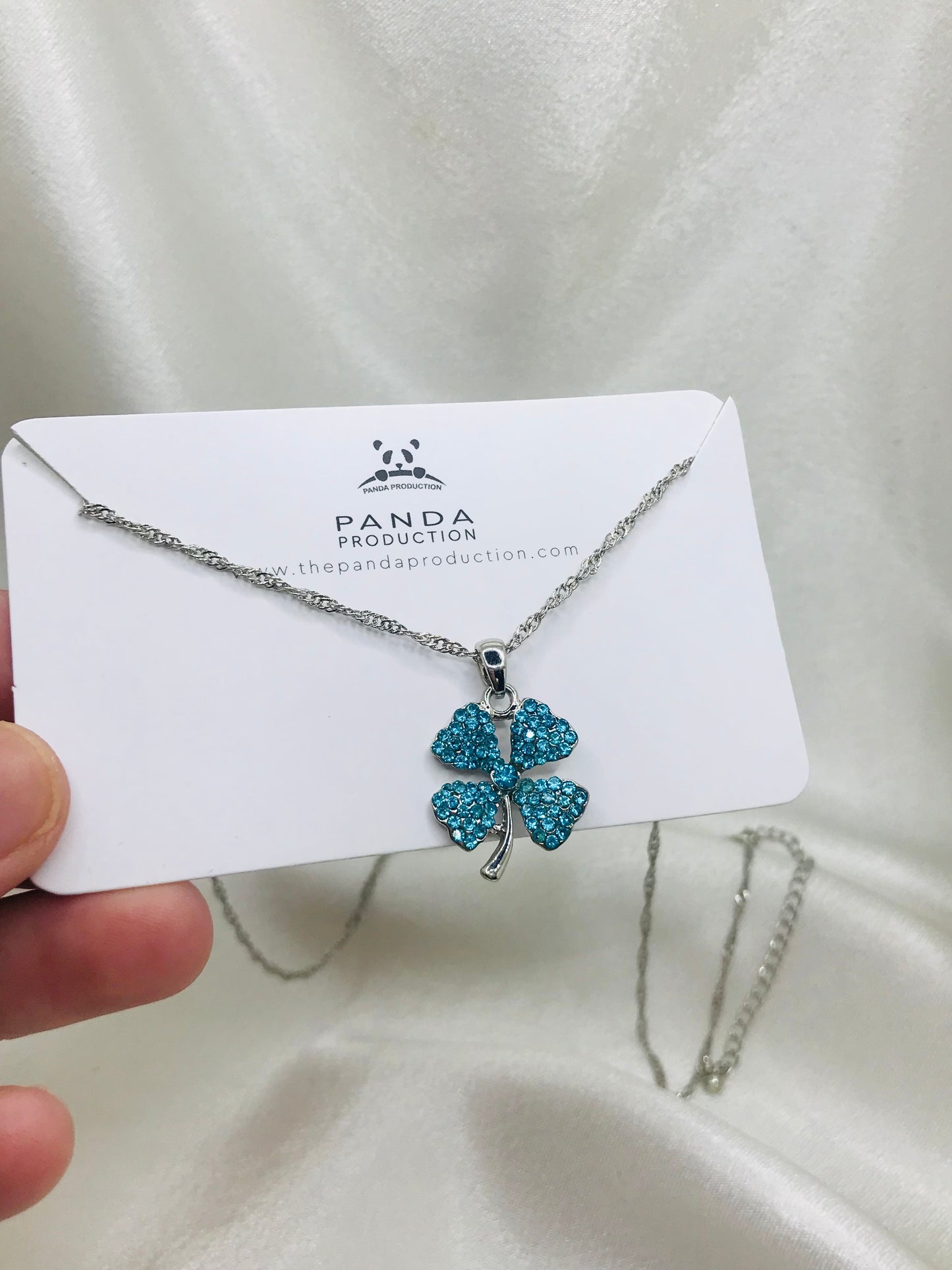 Blue Clover Pendant