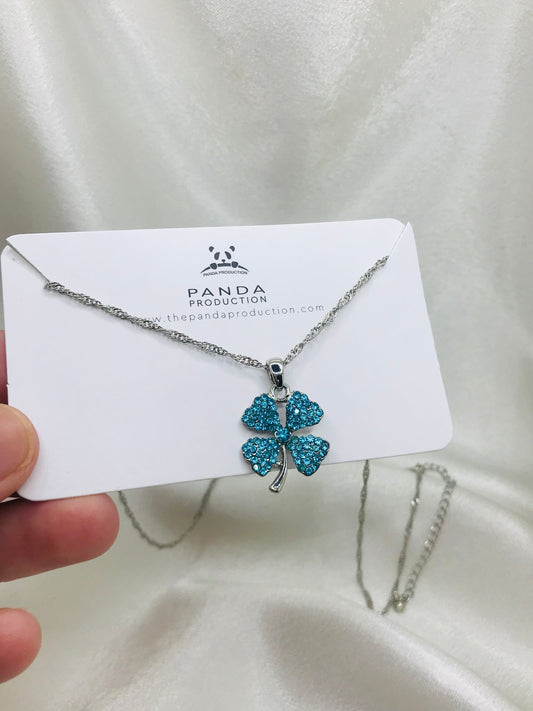 Blue Clover Pendant