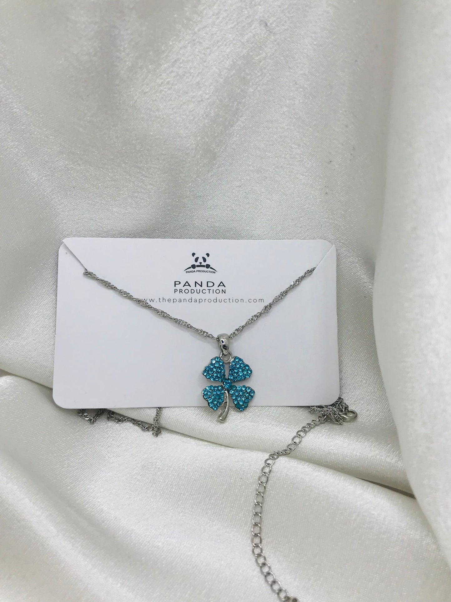 Blue Clover Pendant