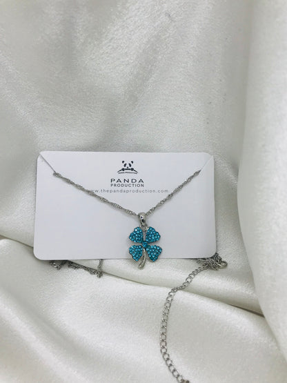 Blue Clover Pendant