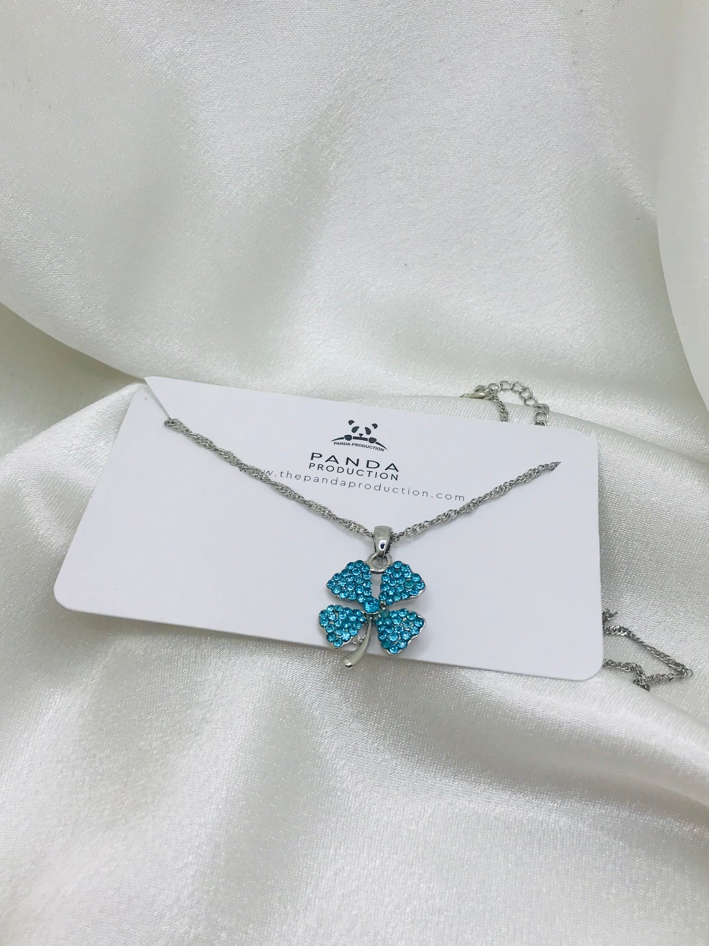 Blue Clover Pendant