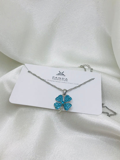 Blue Clover Pendant