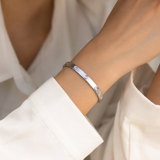 Cartier Inspired Full Stone Handcuff