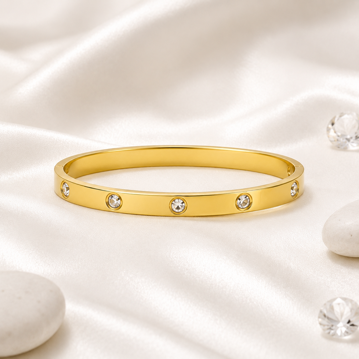 Cartier Inspired Full Stone Handcuff