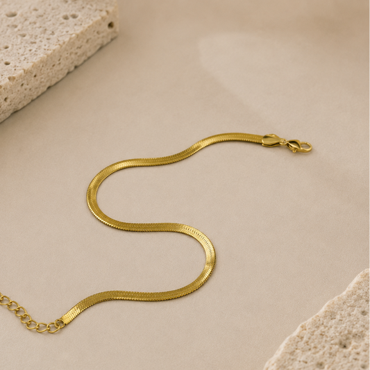 Gold Snack Chain Anklet