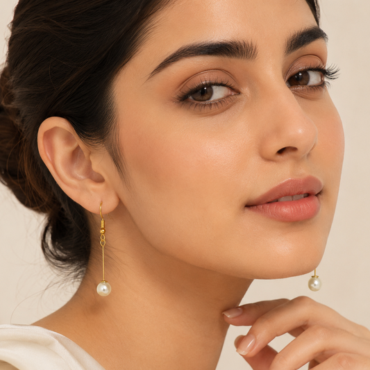 Long Pearl Daily Wear Earring