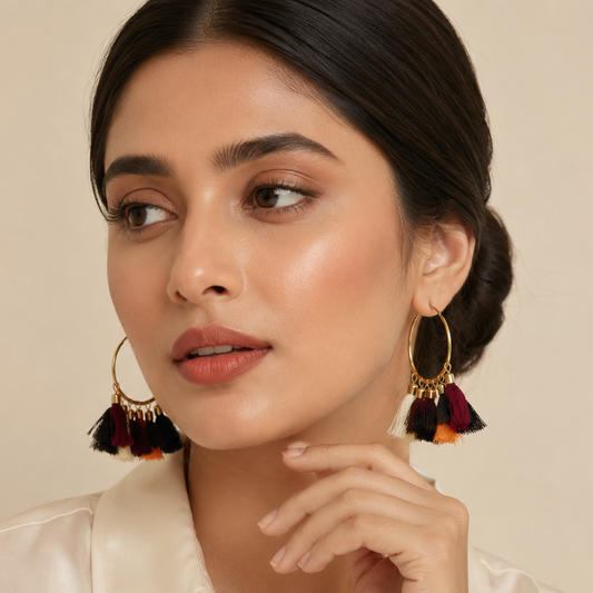 Multicolor Tassel Earrings