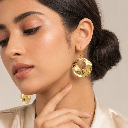 Modern Circle Metal Earrings
