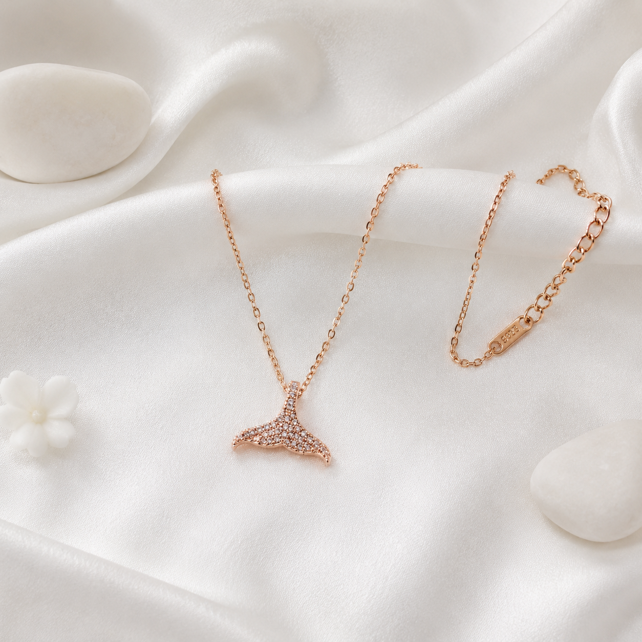 Rose Gold Fishtail Pendant