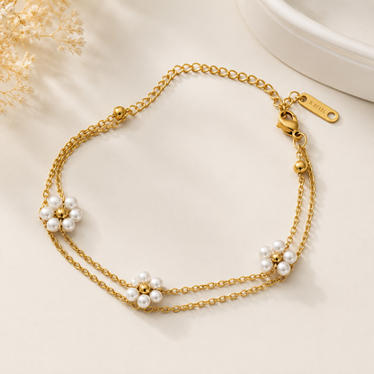 Pearl Flower Bracelet